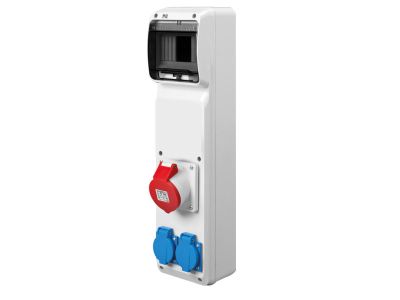 Rozdzielnica n/t RS 6-MOD 2x2P+Z, 3P+N+Z 16A, IP44, szara | 6240-01 Elektro-Plast Nasielsk