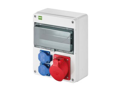 Rozdzielnica RS 10-mod. 2x2P+Z, 3P+N+Z 16A szary | 6224-00 Elektro-Plast Nasielsk
