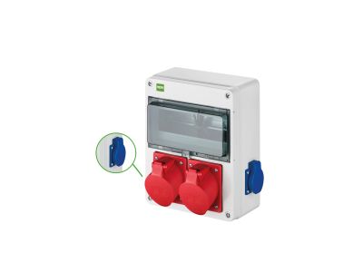 Rozdzielnica RS 10-MOD. 2x2P+Z, 2x3P+N+Z 32A | 6227-00 Elektro-Plast Nasielsk
