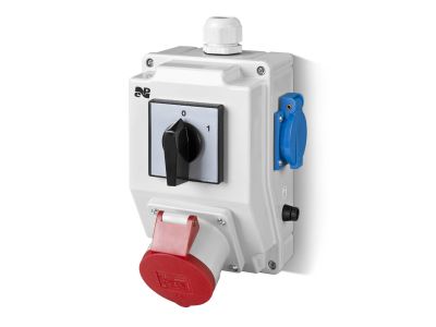 Rozdzielnica RS-Z wyłącznik 0-1, 3P+N+Z 16A, 2P+Z 230V | 6272-00 Elektro-Plast Nasielsk