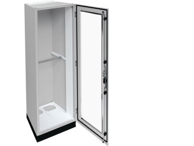 Rozdzielnica stojąca IP55/I 550x1850x400 + cokół 100mm, drzwi transparentne, univers | FR22V1 Hager