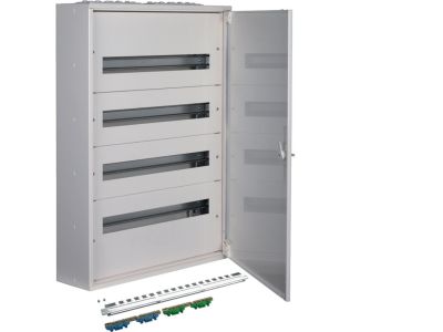 Rozdzielnica modułowa natynkowa 4×24 IP33, z zaciskami PE/N, FW2 | FW424WT Hager