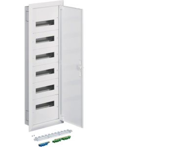 Rozdzielnica p/t z zaciskami PE/N 6R/72M (6×12) I kl. IP30, FW2 | FW612FT Hager