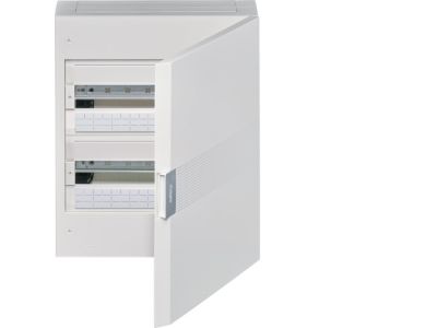 Rozdzielnica n/t 2x18M IP40, drzwi białe, Vega | VB218PB Hager