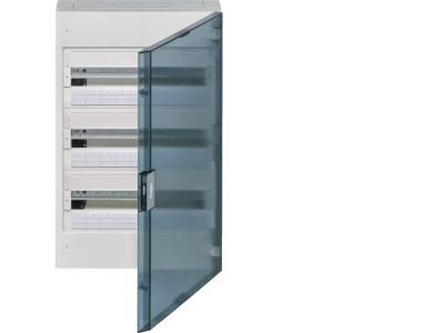 Rozdzielnica n/t 3x18M IP40, drzwi transparentne, Vega | VB318TB Hager