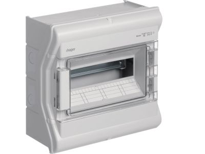 Rozdzielnica n/t IP65 odporna na UV przetłoczenia 1R/12M (1×12), Vector outdoor | VE112PN Hager