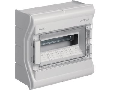 Rozdzielnica n/t IP65 odporna na UV bez przetłoczeń 1R/12M (1×12), Vector outdoor | VE112SN Hager