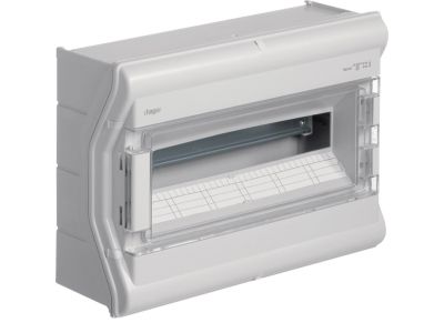 Rozdzielnica n/t IP65 odporna na UV bez przetłoczeń 1R/18M (1×18), Vector outdoor | VE118SN Hager