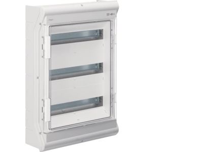 Rozdzielnica n/t IP65 odporna na UV bez przetłoczeń 3R/54M (3×18), Vector outdoor | VE318SN Hager