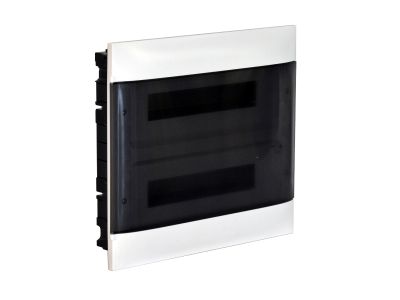 Rozdzielnica modułowa podtynkowa PRACTIBOX S 2×12 drzwi przezroczyste | 135372 Legrand