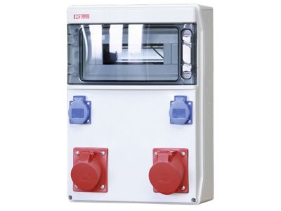Rozdzielnica stacjonarna z tworzywa Star 12M WY:32/5xB 16/5xB 2GSx2B FI40 IP54 | 9023007W PCE