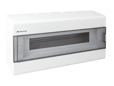 Rozdzielnica n/t SRn-18 (1×18) (N+PE) IP40 198x402x95mm, drzwi transparentne | 1.5 Elektro-Plast Opatówek