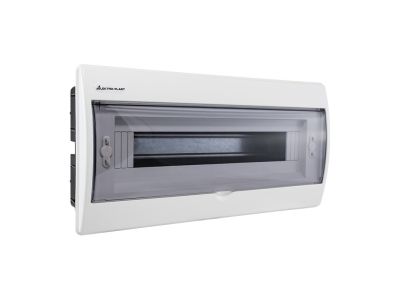 Rozdzielnica p/t RP-18 Fala (N+PE) IP40 205x416x74mm, biała | 8.7 Elektro-Plast Opatówek