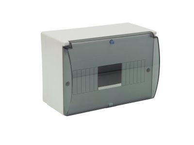 Rozdzielnica n/t RM 9S (N+PE) z szybką IP30 140x200x110mm, szara | 6.2A Elektro-Plast Opatówek
