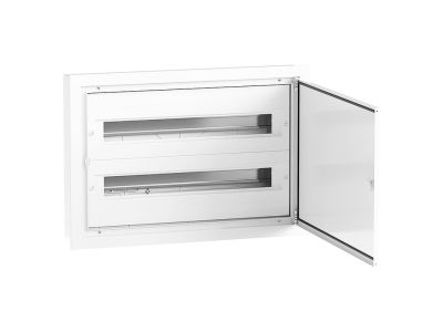 Rozdzielnica modułowa p/t DARP 48 Quiteline 2×24 drzwi aluminiowe IP54 375x570x125mm biała | 9.224 Elektro-Plast Opatówek