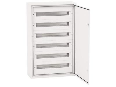 Rozdzielnica modułowa p/t DARP144 Quiteline 6×24 drzwi aluminiowe IP54 875x570x125mm biała | 9.624 Elektro-Plast Opatówek