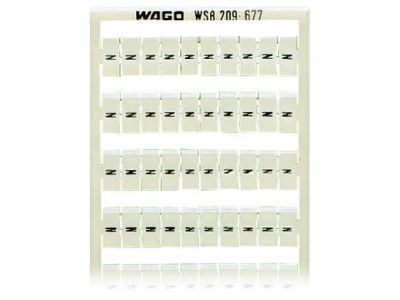 Ramka z oznacznikami WSB, jako karta, biały (arkusz) | 209-677 Wago