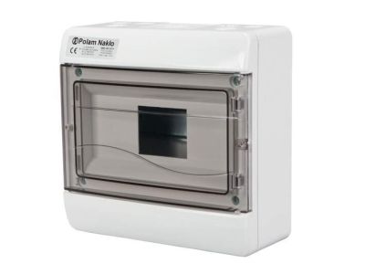 Rozdzielnica n/t z drzwiami NT (9 modułów) z zaciskiem PE i N 2×16+8x10mm2 IP40 | 6662-109 Polam – Nakło