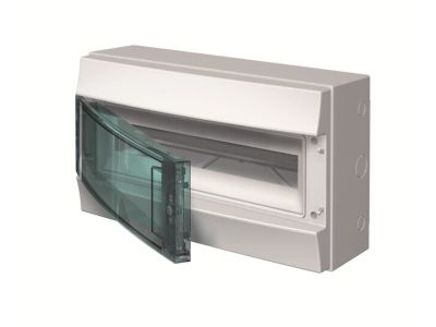 Rozdzielnica modułowa natynkowa hermetyczna Mistral65 1×8 18M IP65 125A drzwi transp.H65P18X120750 | 1SLM006500A2213 ABB