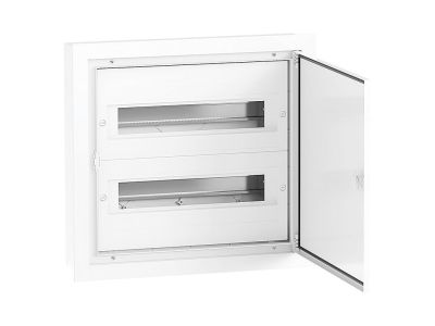Rozdzielnica modułowa p/t DARP 32S Quiteline 2×16 drzwi aluminiowe IP54 395x420x90mm biała | 9.216 Elektro-Plast Opatówek