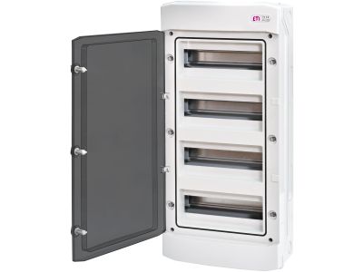 Rozdzielnica modułowa n/t 4×12 transparentna IP65 1500V DC PV/UV ECH-48PT-s DIDO | 001100306 Eti