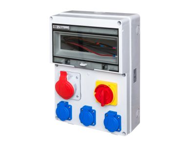 Rozdzielnica RSE-04 IP54 z rozłącznikiem włącz-wyłącz 40A -okienko inspekcyjne 12 mod | 942092 Elektromet