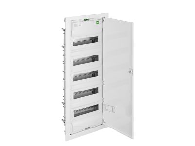Rozdzielnica p/t RP 5/72 N+PE, drzwi metalowe białe IP30 RAL9016, 358x853x97mm, MSF | 2005-00 Elektro-Plast Nasielsk