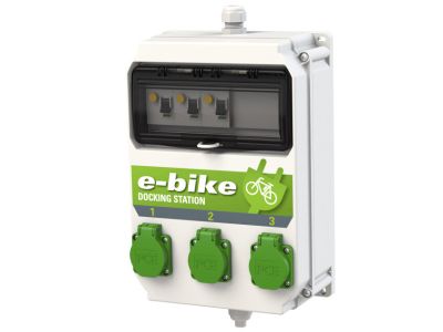 Rozdzielnica stacjonarna dla stacji ładujących rowery elektryczne HEL 3GS*3CKN6-C6/0,03 typ A e-bike | 9134248W PCE