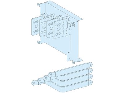 Rozdzielnica PrismaSet, połączenie transferowe do NSX630 z łącznikami 630A 4P | LVS04456 Schneider Electric
