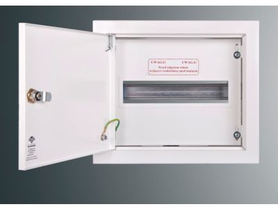 Rozdzielnica p/t modułowa RW 1NN 1 x 12S 237x288x130; szyna TSH35;zamek patent.9081; IP30; RAL 9003 | RW 1NN 1 x 12S Kubiak