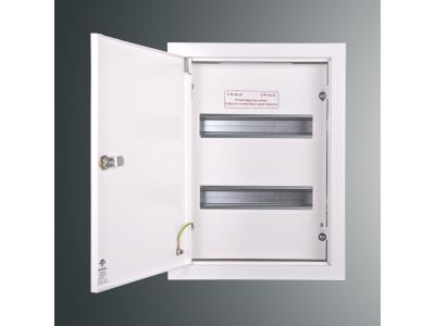 Rozdzielnica p/t modułowa RW 2NN 2 x 12S 392x288x130; szyna TSH35;zamek patent.9081; IP30; RAL 9003 | RW 2NN 2 x 12S Kubiak