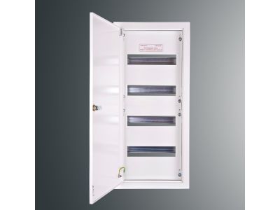 Rozdzielnica p/t modułowa RW 16NN 4 x 12S 672x288x130; szyna TSH35;zamek patent.9081; IP30; RAL9003 | RW 16NN 4 x 12S Kubiak