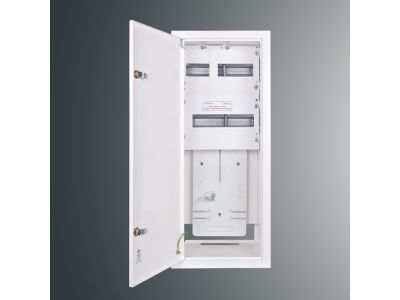 Rozdzielnica p/t licznikowa RW 24NN T3F + 23S 737x288x220;pełne drzwi;z.p.9081;IP30;RAL9003 | RW 24NN T3F + 23S Kubiak