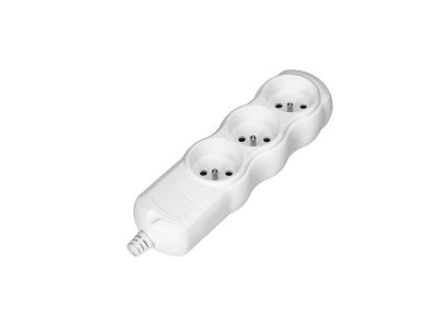 Rozgałęźnik wielogniazdowy 3x2P+Z, biały | OR-AE-13262/W Orno