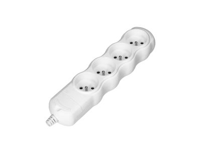 Rozgałęźnik wielogniazdowy 4x2P+Z, biały | OR-AE-13264/W Orno