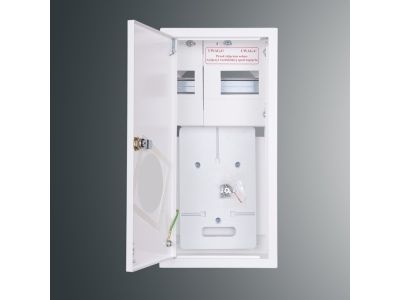 Rozdzielnica n/t licznikowa RZ 9NN S O T1F + 6S SLIM jedna mask 402x173x170; z okienki;IP30;RAL9003 | RZ 9NN S O T1F + 6S SLIM Kubiak