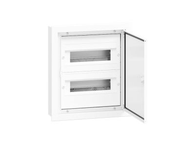 Rozdzielnica modułowa p/t DARP 24S Quiteline 2×12 drzwi aluminiowe IP54 395x345x90mm biała | 9.212 Elektro-Plast Opatówek