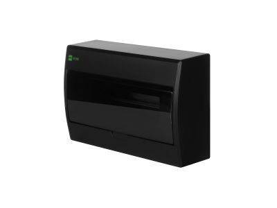 Rozdzielnica RN 1×12 PE+N, IP40, dymny, Elegant czarny | 2423-09 Elektro-Plast Nasielsk