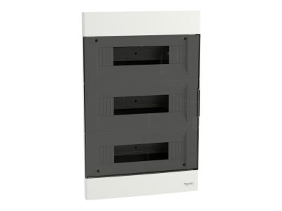 Rozdzielnica modułowa podtynkowa 3×12 IP40 drzwi transparentne, Easy9 EU EZ9EU-3-12-PT-T | EZ9EUA312 Schneider Electric