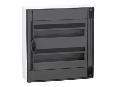 Rozdzielnica modułowa natynkowa 2×18 IP40, IK09 drzwi przezroczyste, PrismaSeT XS PSXS-2-18-NT-P | LVSXR218 Schneider Electric