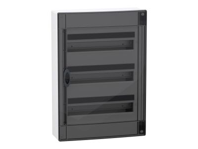 Rozdzielnica modułowa natynkowa 3×18 IP40, IK09 drzwi przezroczyste, PrismaSeT XS PSXS-3-18-NT-P | LVSXR318 Schneider Electric