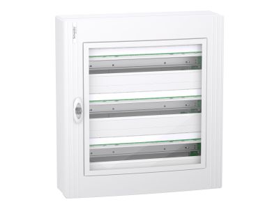 Rozdzielnica modułowa natynkowa 3×24 IP40, IK09 drzwi przezroczyste, PrismaSeT XS PSXS-3-24-NT-P | LVSXR324 Schneider Electric