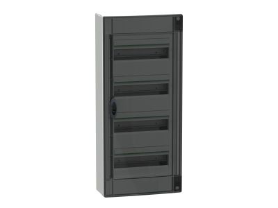 Rozdzielnica modułowa natynkowa 4×13 IP40, IK09 drzwi przezroczyste, PrismaSeT XS PSXS-4-13-NT-P | LVSXR413 Schneider Electric