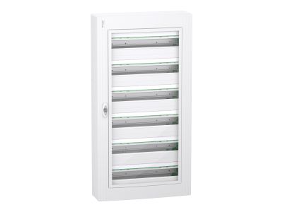 Rozdzielnica modułowa natynkowa 6×24 IP40, IK09 drzwi przezroczyste, PrismaSeT XS PSXS-6-24-NT-P | LVSXR624 Schneider Electric