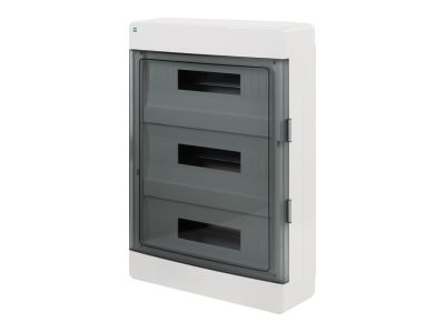 Rozdzielnica PE+N 3×18 n/t IP40 biały/dymny AREO | 3652-01 Elektro-Plast Nasielsk