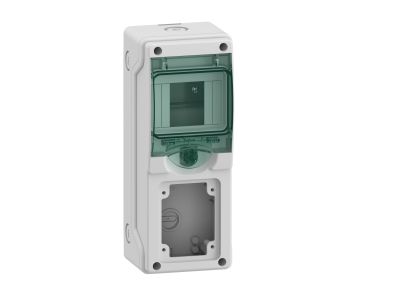 Rozdzielnica modułowa natynkowa 1×4 IP65 do gniazd 1 otwór 65x85mm, mgMRV-1-4-NT-T/1 1, Mureva | 13175 Schneider Electric