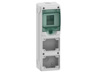Rozdzielnica modułowa natynkowa 1×4 IP65 do gniazd 2 otwory 65x85mm, mgMRV-1-4-NT-T/2 1, Mureva | 13176 Schneider Electric