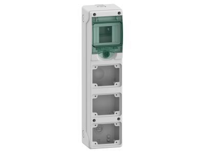 Rozdzielnica modułowa natynkowa 1×4 IP65 do gniazd 3 otwory 65x85mm, mgMRV-1-4-NT-T/3 1, Mureva | 13177 Schneider Electric