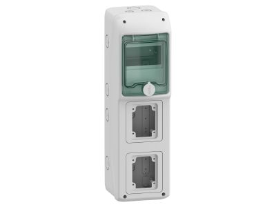 Rozdzielnica modułowa natynkowa 1×5 IP65 do gniazd 2 otwory 90x100mm, gMRV-1-5-NT-T/2 1, Mureva | 13178 Schneider Electric