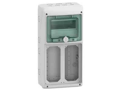 Rozdzielnica modułowa natynkowa 1×8 IP65 do gniazd 2 otwory 103x225mm gMRV-1-8-NT-T/10, Mureva | 13186 Schneider Electric